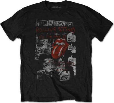 Produktbild von The Rolling Stones - "Elite Faded" T-Shirt für Herren/Damen Uni RO2821 (XXL) (Schwarz)
