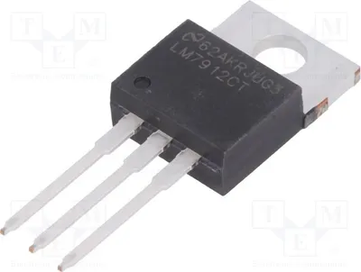 Productafbeelding van 1x IC: Spanningsstabilisator -12V, geregeld (nee), 1,5A, doorgaande montage (THT), LM7912CT/NOPB, ongeRegeld