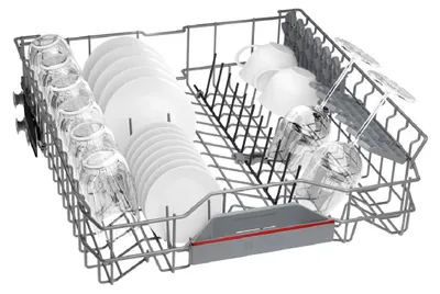Produktbild von Bosch Serie 6 SMS6ZCI10E, Freistehend, Standardgröße (60 cm), Edelstahl, Silber, Tasten, 1,75 m