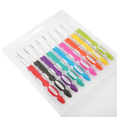 Produktbild von Häkelhaken, Garnhaken Häkeln, Aluminium Häkelhaken, Häkelhaken Set, Stricknadel Werkzeuge