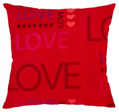 Produktbild von DOMAREX LOVE Dekorative Kissenhülle 40x40cm Sanfter Plüsch