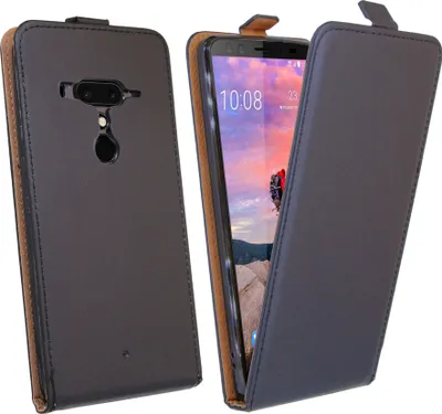 Obrázok produktu pre HTC U12+ (Plus) puzdro Flipové puzdro na smartfón Ochranný kryt čierny