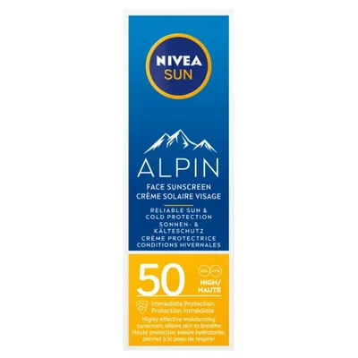 Produktbild von NIVEA SUN UV Gesicht Face Alpin Sonnenschutz LSF 50 Glycerin 50ml