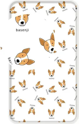 Zdjęcie produktu dla Jerry Fabrics Prześcieradło bawełniane z gumką 90x200 Pies basenji biały brązowy 1026