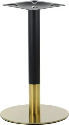Produktbild von Tischgestell, Tischbeine aus Edelstahl SH-3001-5/GB, für Büro, Hotel, Restaurant, Durchmesser 45 cm, Höhe 72,5 cm, goldfarbener Edelstahl
