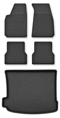 Produktbild von Gummimatten + Kofferraumwanne für Audi A6 C4 1994-1997 (Limousine) – Schwarz, Semi-Universal, angepasst – Wielganizator Semi-Universal