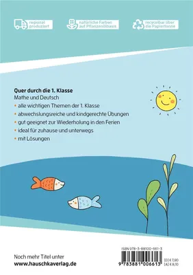Produktbild von Quer durch die 1. Klasse, Mathe und Deutsch - Übungsblock
