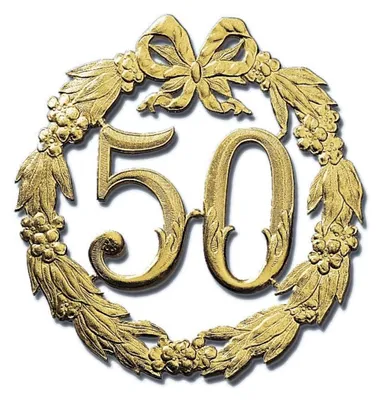 Produktbild von Jubiläums-Zahl 24Cmd 50 Gold 1234