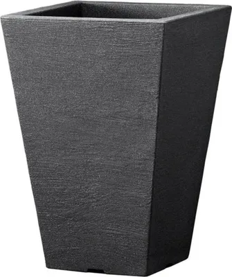 Produktbild von Blumensäule Capri quadratisch Kunststoff 24 x 24 x 35 cm anthrazit