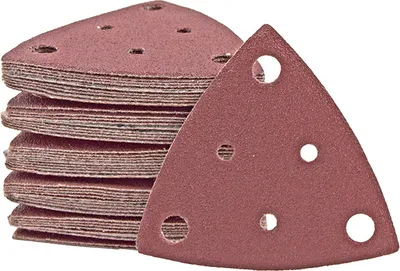 Produktbild von MioTools Fox Klett-Schleifblätter, 82 mm, 6-Loch, f. Deltaschleifer, Normalkorund (50 Stk.) K240