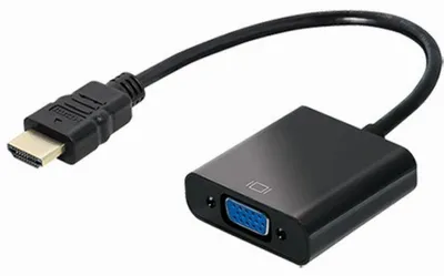 Produktbild von HDMI > VGA + 3,5mm Stereo (ST-BU) Adapter Black