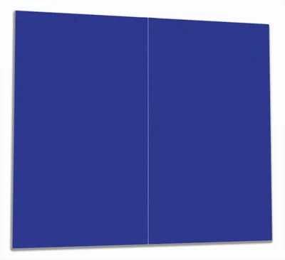 Produktbild von Wallario Herdabdeckplatte aus Glas, Größe 60 x 52 cm 2-teilig, Motiv Dunkelblau
