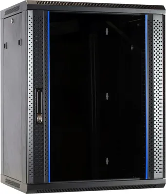 Image de DSIT Armoire serveur 15 U, murale, avec porte vitrée (LxPxH) 600 x 450 x 770 mm (DS6415)