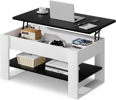 Imagen del producto de Mesa de centro ajustable para espacios pequeños: 3 en 1 con 3 niveles