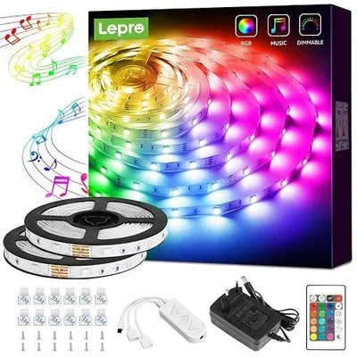 Zdjęcie produktu dla Taśma LED rgb 10 m z pilotem sterowaniem muzyką do dekoracji