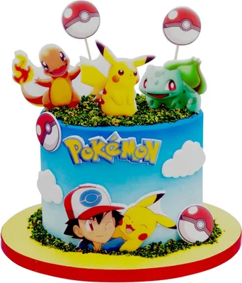 Produktbild von Sweetfanaberia | Dekoracja tortu Pokemon - 8 sztuk - Kolorowe figurki - Ręcznie wykonana dekoracja tortu