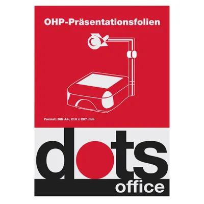 Produktbild von dots Laserfolien DOTSOHP125 klar, 50 St.