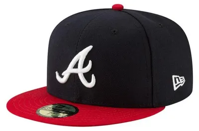Image de Casquette MLB Atlanta Braves New Era authentic performance 59FIFTY Bleu marine