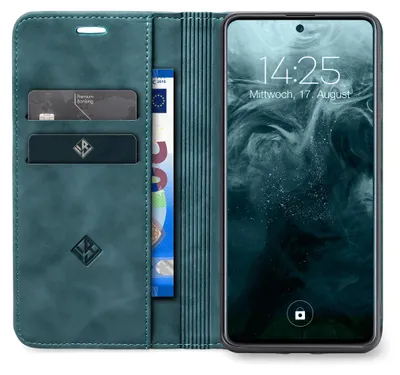 Produktbild von Handy Hülle für Samsung Galaxy A26 5G Klapphülle Bookcase Flip Cover Handy Tasche Etui Farbe: Petrol