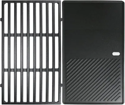 Produktbild von Gusseisen-Grillrost- und Grillplatten-Set