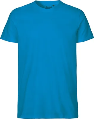 Immagine prodotto di Neutral O61001 | Maglietta uomo aderente + GOTS - Colore: Sapphire - Taglia: XL
