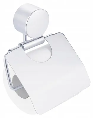 Produktbild von Epewex Toilettenpapierhalter Wandmontage Silber mit Klappe