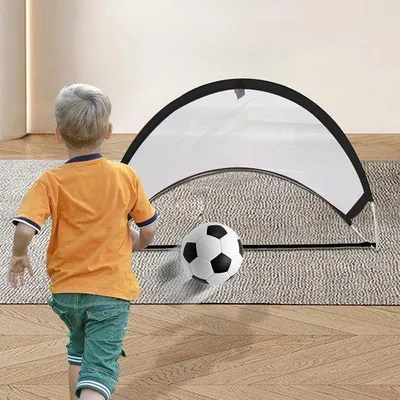 Produktbild von Draagbares Trainingsnet für Fußball, Kompaktes Fußballnet mit Tragetas für Outdoor-Fußballspiele