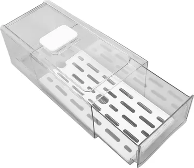 Produktbild von Držák boxu do chladničky s odkapávací miskou Nádoba na skladování ovoce Box na uchování (S 11x14x30cm / 4,3x5,5x11,8in )