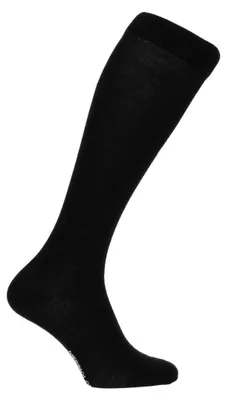 Productafbeelding van Merino Love The Long nette kniekousen van merinowol, Onyx black, maat 47-50