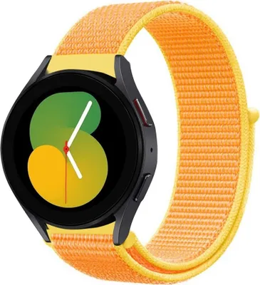 Produktbild von Strap-it Samsung Galaxy Watch 5 - 40mm Nylonarmband (HellGelb)