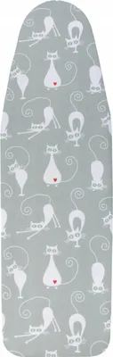 Zdjęcie produktu dla Pokrowiec Na Deskę Do Prasowania Szary Wzór Koty 120X38 110X30 114X38