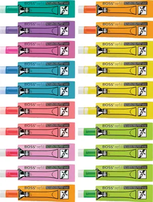 Image de STABILO BOSS ORIGINAL recharge 20er Colormix 9 Farben