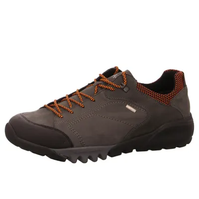 Produktbild von Waldläufer H-Fritz Outdoor Halbschuh 729950-302-087, Gummi/Nubuk/Net, Schwarz / Basalt / Orange, Weite H 46