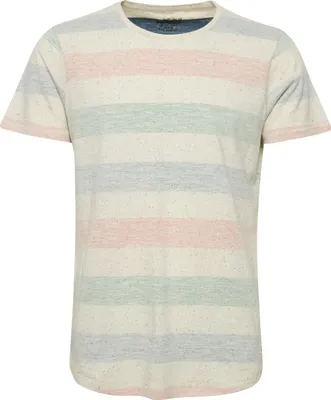 Produktbild von BLEND BHEfkin Herren T-Shirt Kurzarm Shirt mit Streifen Rundhals-Ausschnitt Baumwollmischung Regular fit