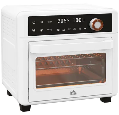 Zdjęcie produktu dla Wolnostojąca elektryczna piekarnica z akcesoriami - 13 litrów - funkcja termoobiegu i grill - 1200W - biała