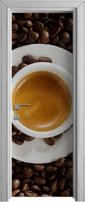 Produktbild von Tür Selbstklebende 70x210 cm Türfolie Türtapete Klebefolie - Kaffee Bohne Espresso