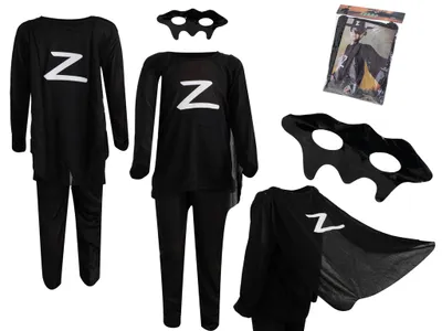 Produktbild von KIK KX5708_1 Zorro-Kostüm, Größe M (110 - 120 cm)