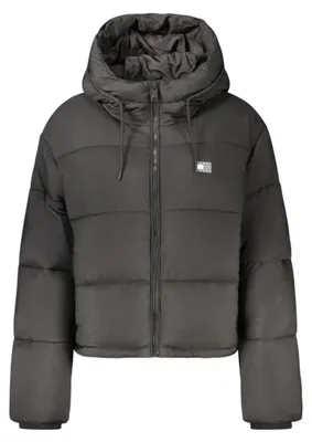 Obrázek produktu pro Tommy Hilfiger Ripstop Hooded Puffer Jacket, Ženy, Dospělý, Regular fit, Zavazování na šňůru, Zip, Nylon, Černá