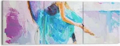 Produktbild von Bild auf Leinwand - Leinwandbild - Balletttänzer tanzen - 150x50cm - Wand Bild - Wanddeko - Leinwanddruck - Bilder - Kunstdruck - Wanddekoration - Leinwand bilder - Wandkunst - CA150x50-3766
