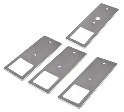 Produktbild von kalb | LED Unterbauleuchten Edelstahl gebürstet 5W - mit Touch-Dimmfunktion 4er Set warmweiß