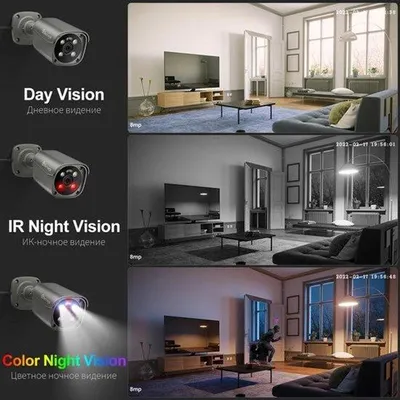 Image de Résolution 4K Ultra HD pour une utilisation en extérieur, avec fonction de vision nocturne et microphone bidirectionnel