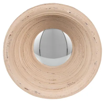 Produktbild von Clayre & Eef Spiegel Ø 19 cm Beige Kunststoff