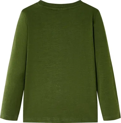 Immagine prodotto di vidaXL Camicia a maniche lunghe per bambini cachi scuro 104