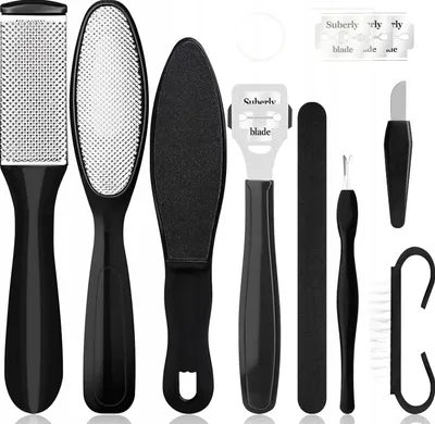 Produktbild von 10-teiliges Pediküre-Set Werkzeug für harte Fußhaut Hornhautentferner