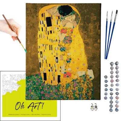 Produktbild von Oh Art! – Malen nach Zahlen Set Kunst – 40x50cm, mit Holzrahmen und Pinseln DIY