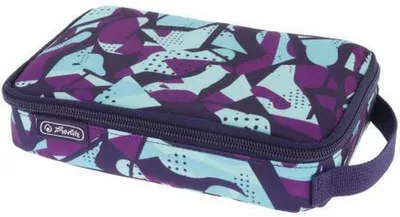 Produktbild von Schüleretui Faulenzer 2 Go Polyester 210x60mm CamoPurple Packung mit 2 Stück