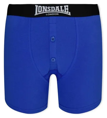 Obrázok produktu pre Lonsdale – boxerské nohavice pre chlapcov (balenie po 2 ks) GT13089 (128) (modrá/čierna)
