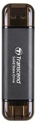 Zdjęcie produktu dla Transcend ESD310C, 512 GB, USB Type-A na USB Type-C, USB 3.2 Gen 2x2, 1050 MB/s, Czarny