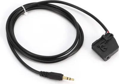 Imagen del producto de Cable adaptador de entrada auxiliar de 3,5 mm para conexión MP3. Compatible con vehículos Mercedes-Benz CLK, SL, SLK, modelos W168, W202, W203 y W208