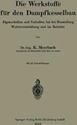 Obrázek produktu pro Die Werkstoffe für den Dampfkesselbau
